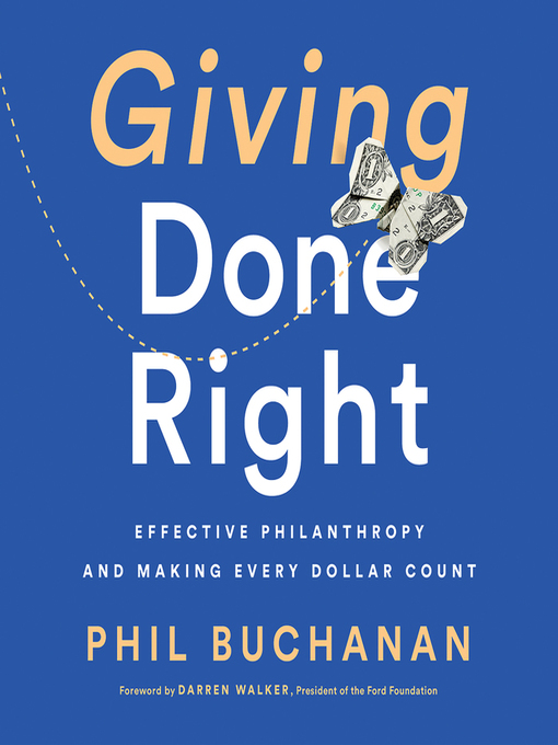 Title details for Giving Done Right by Phil Buchanan - Available